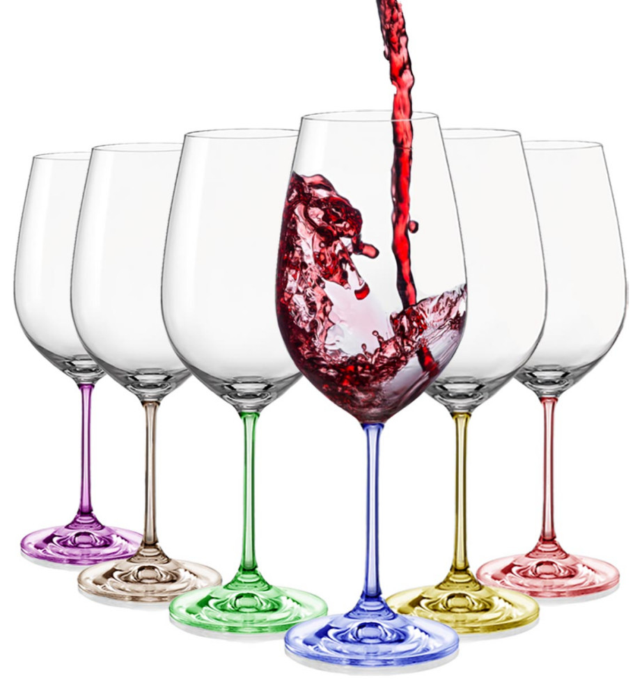 Featured image of post Red Colored Wine Glasses : The bowl, stem, and foot.