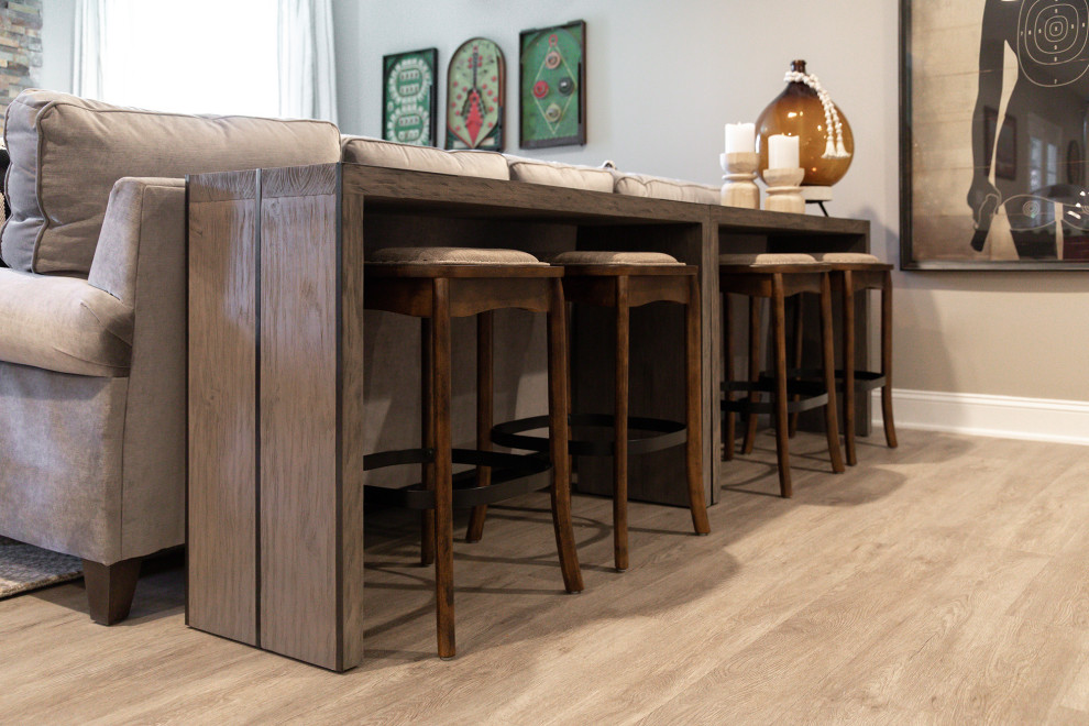 Inspiration for a transitional basement remodel in DC Metro