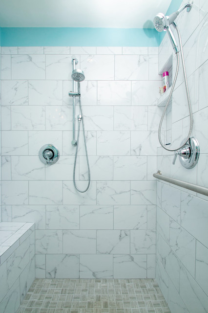 Compact Master Bathroom moderno-cuarto-de-bano
