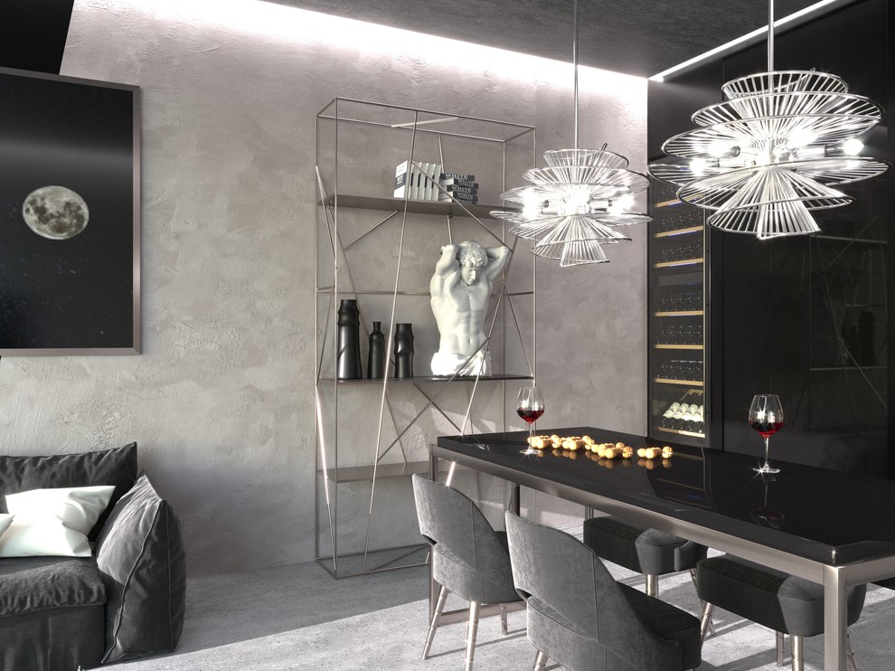 Проект квартиры 85 кв.м.  в стиле гранж, Екатеринбург