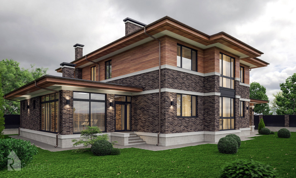 Коттедж в стиле Райта