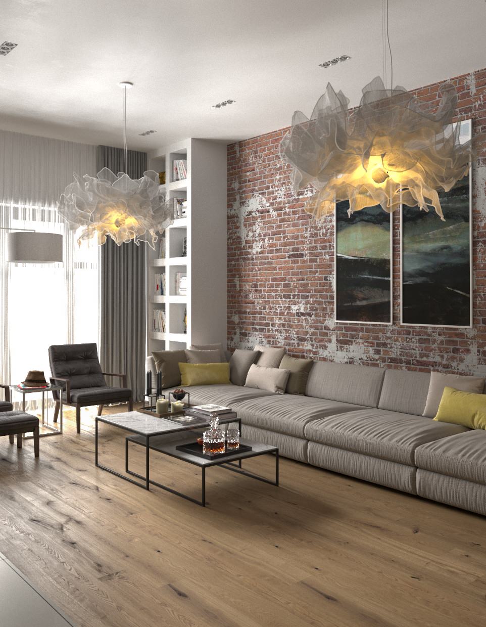 Дизайн интерьера "Аристократический лофт"