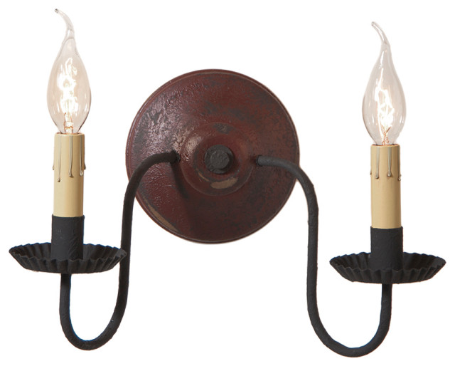 Ashford Wall Sconce in Plantation Red