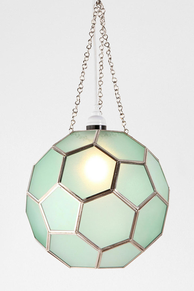 Honeycomb Glass Pendant, Green