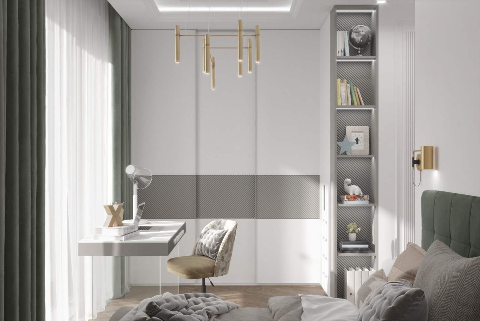 Интерьер для семьи с двумя детьми