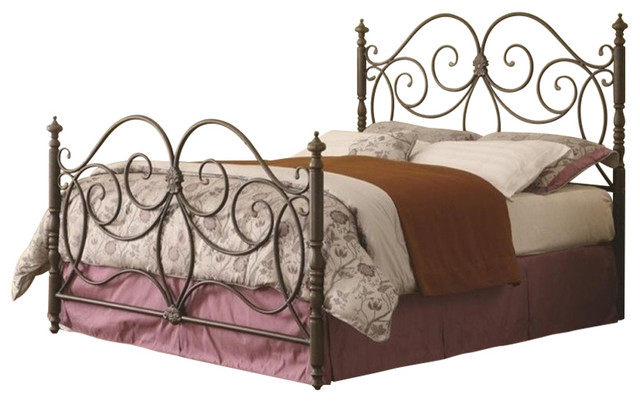 Bowery Hill Queen Metal Headboard And, Queen Metal Headboard And Footboard Set