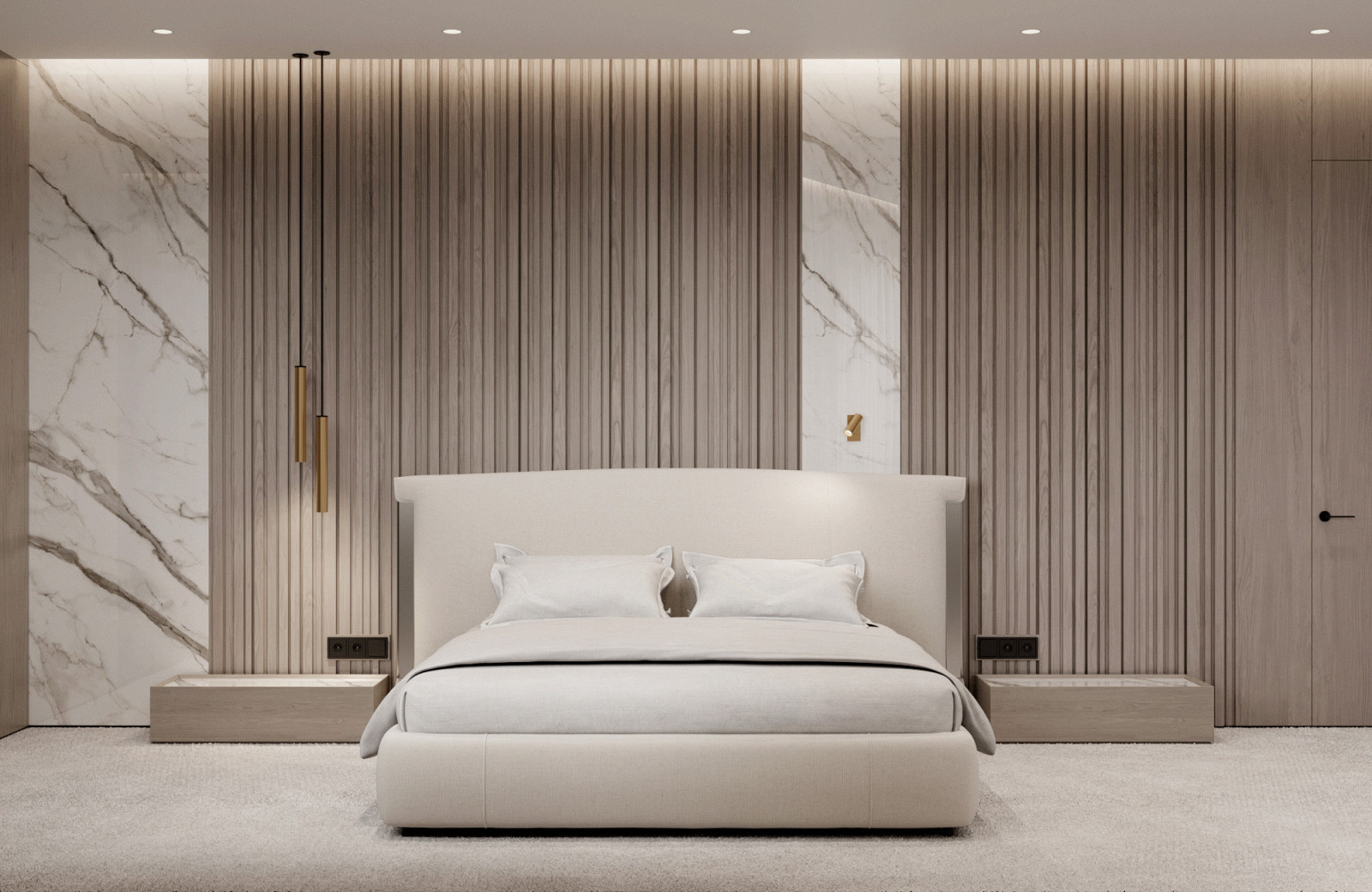 Хозяйская спальня с гардеробной, 25 кв.м