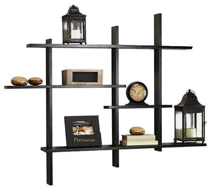 Standard Contemporary Display Shelf, Black