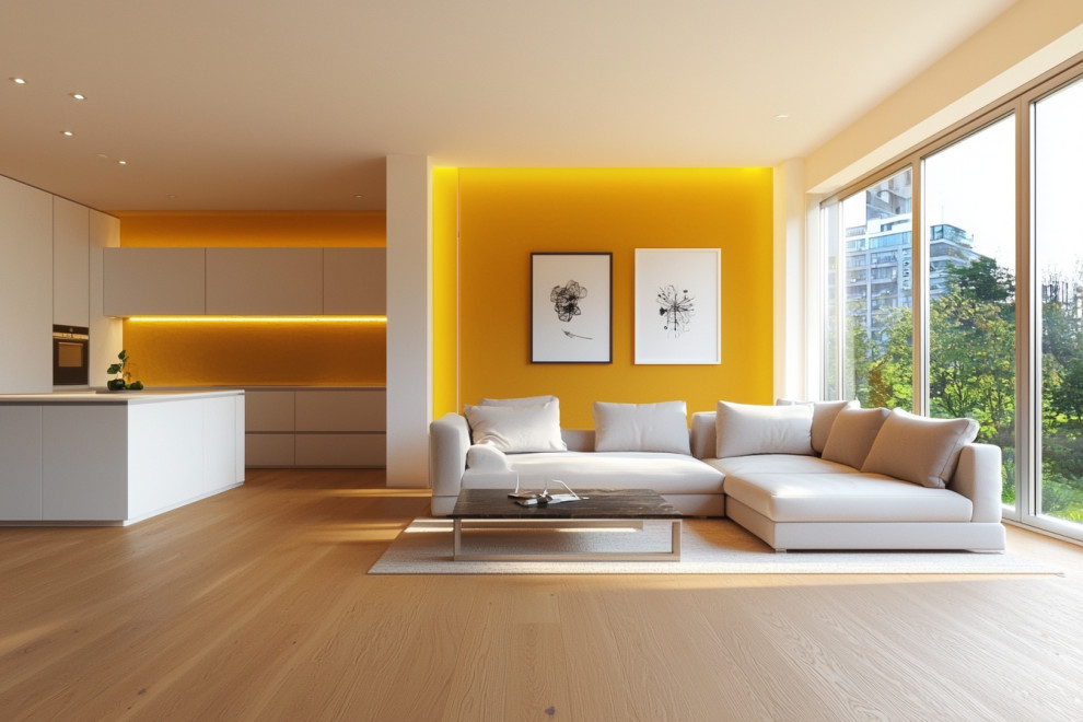 How I use AI to Visualize Wall Colours At Home - Modern - Living Room ...