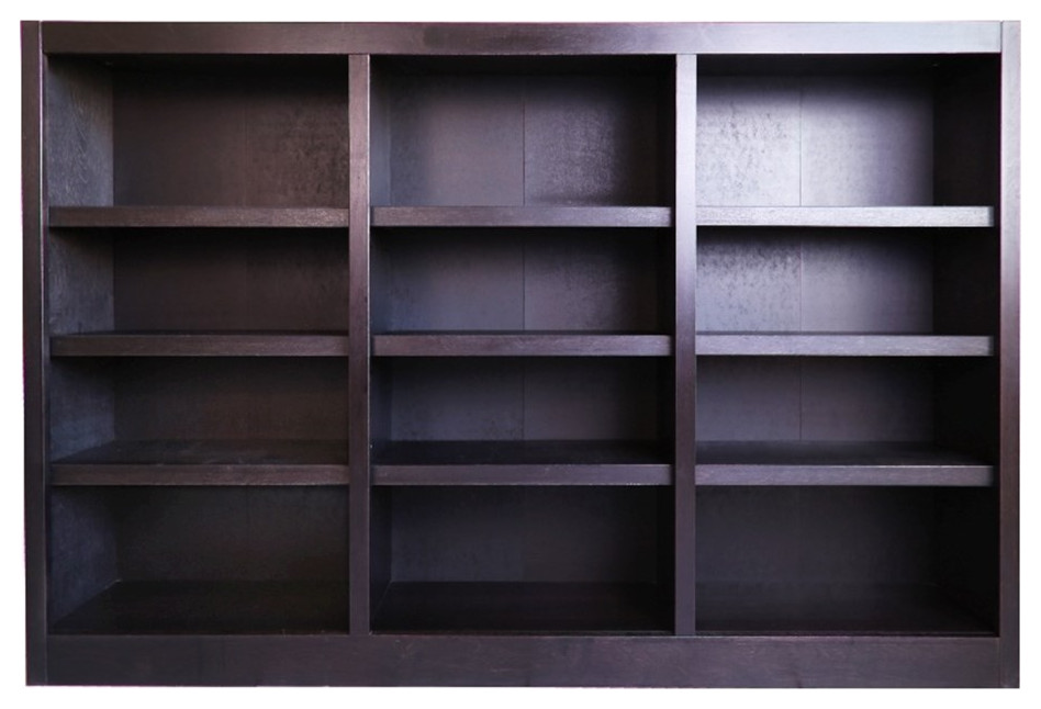 Concepts In Wood 48"H Solid Wood Wall Storage Unit in Espresso Finish