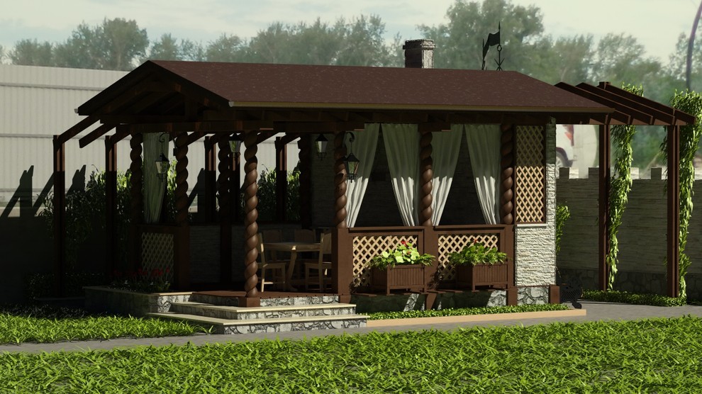 Беседка на Геофизиков