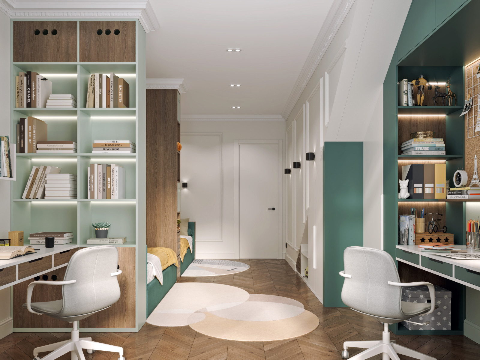 Проект: ЖК Лица, двухуровневая квартира