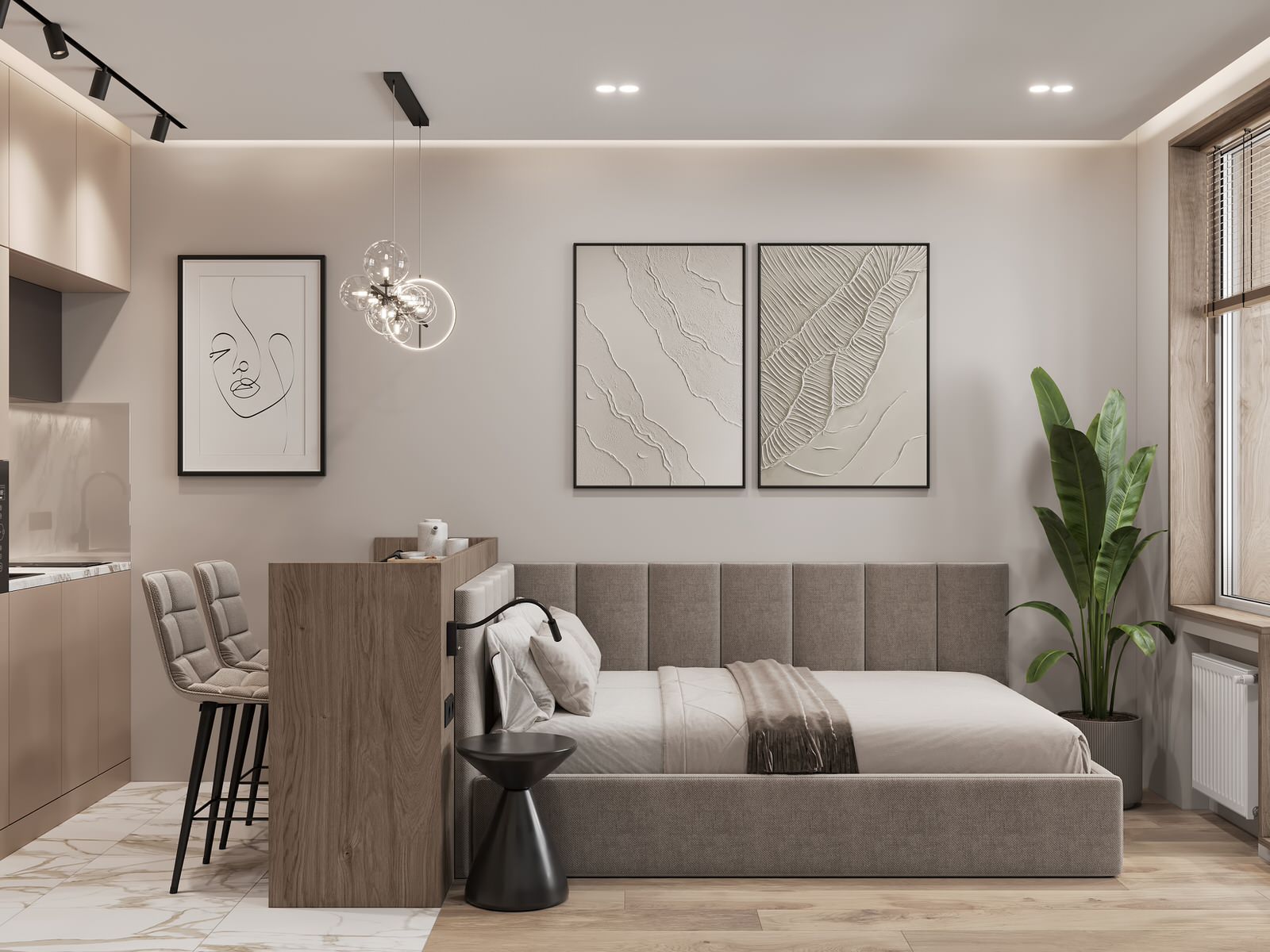 Квартира-студия для молодой девушки в Санкт-Петербурге