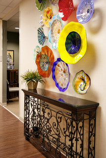 wall candy: dish up colorful glass art plates