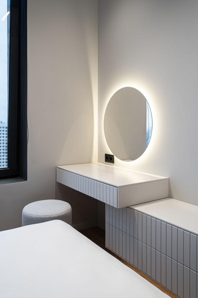 Серый минимализм | 58 кв.м.