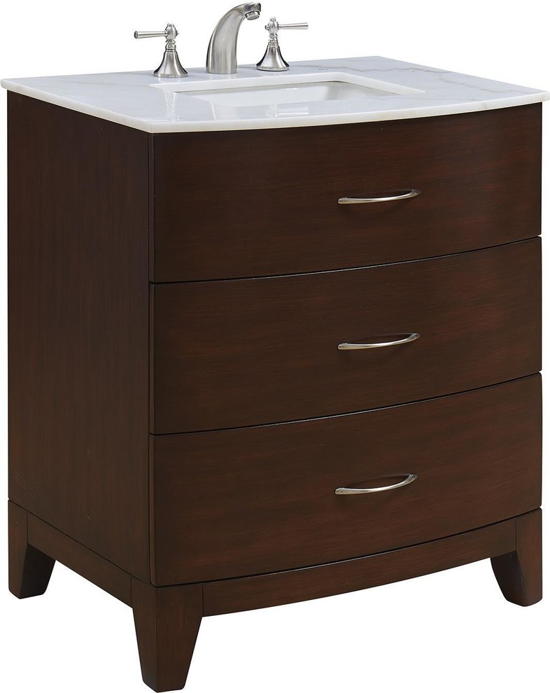 BAUHAUS Vanity Sink Classic Tapering Legs Rectangular Tapered