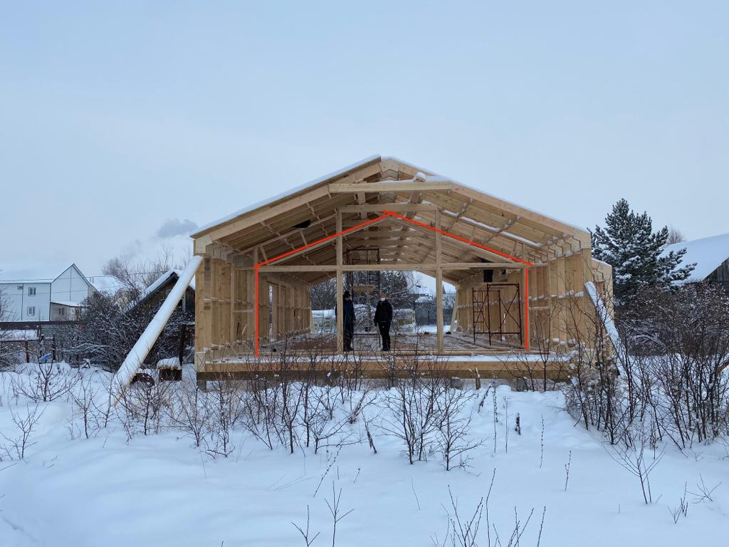 Дом у березы