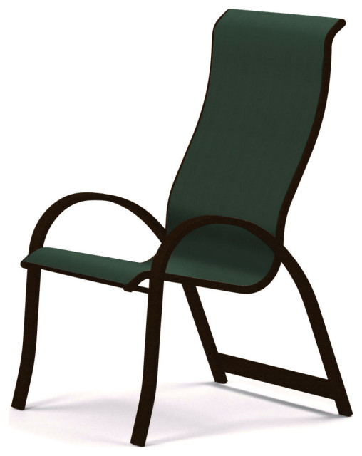 Aruba II Sling Supreme Height Arm Chair, Textured White/Red, Textured Kona, Fore
