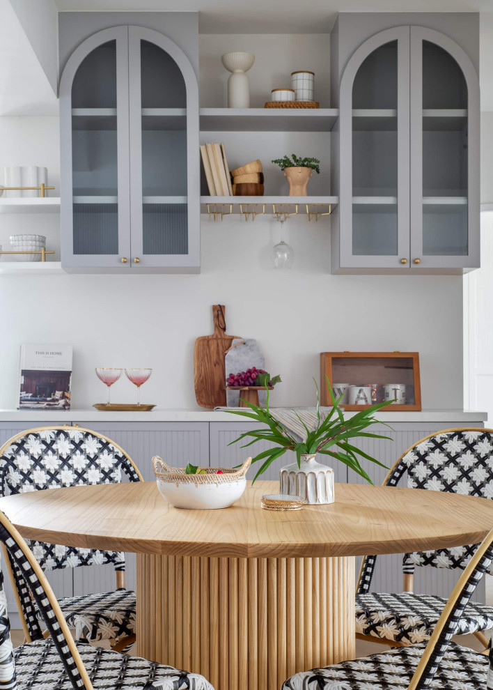 Inspiration for a scandinavian dining room remodel in Singapore