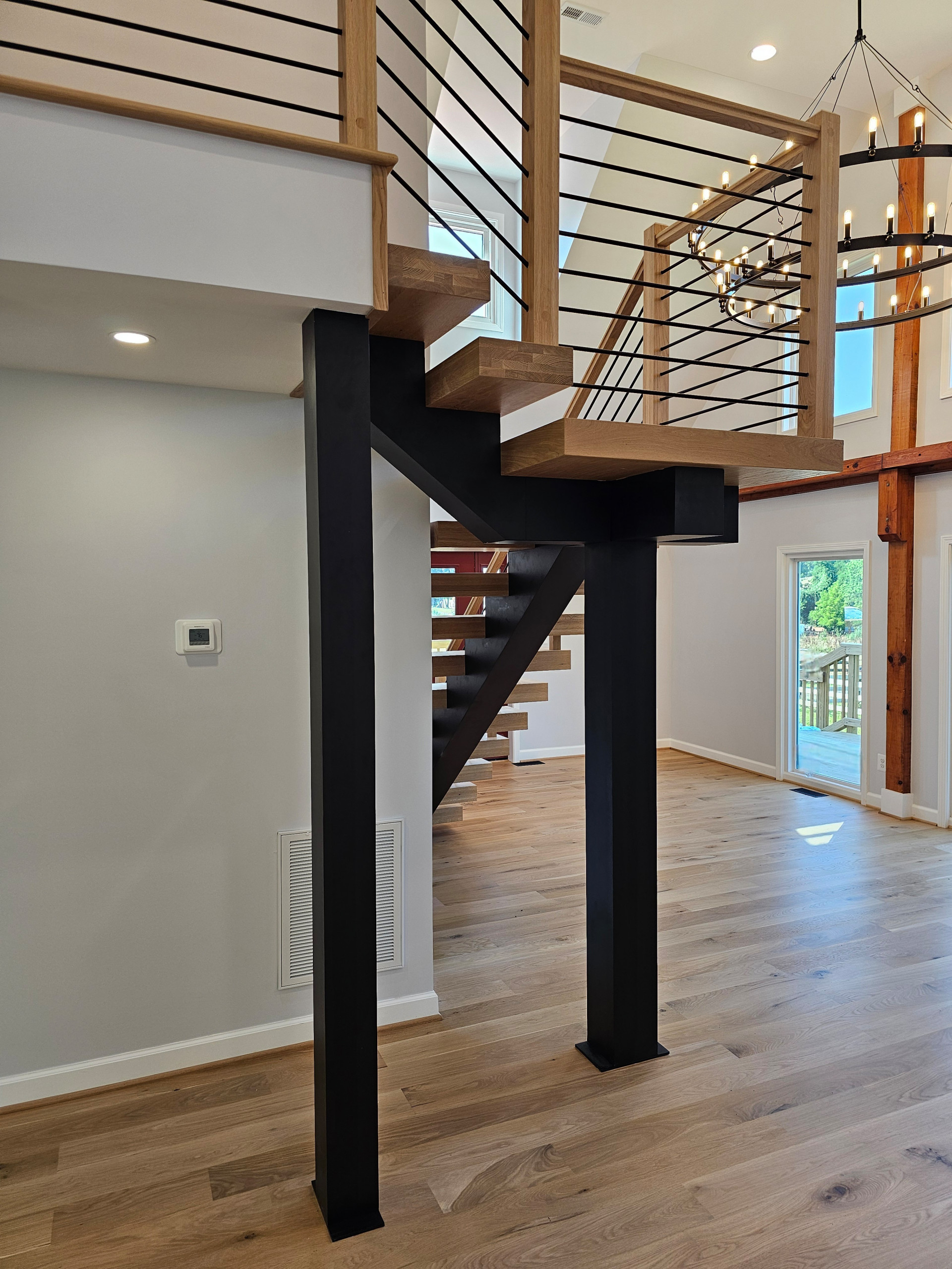 123_Modern Meets Rustic Farmhouse Staircase, Leesburg, VA 20175