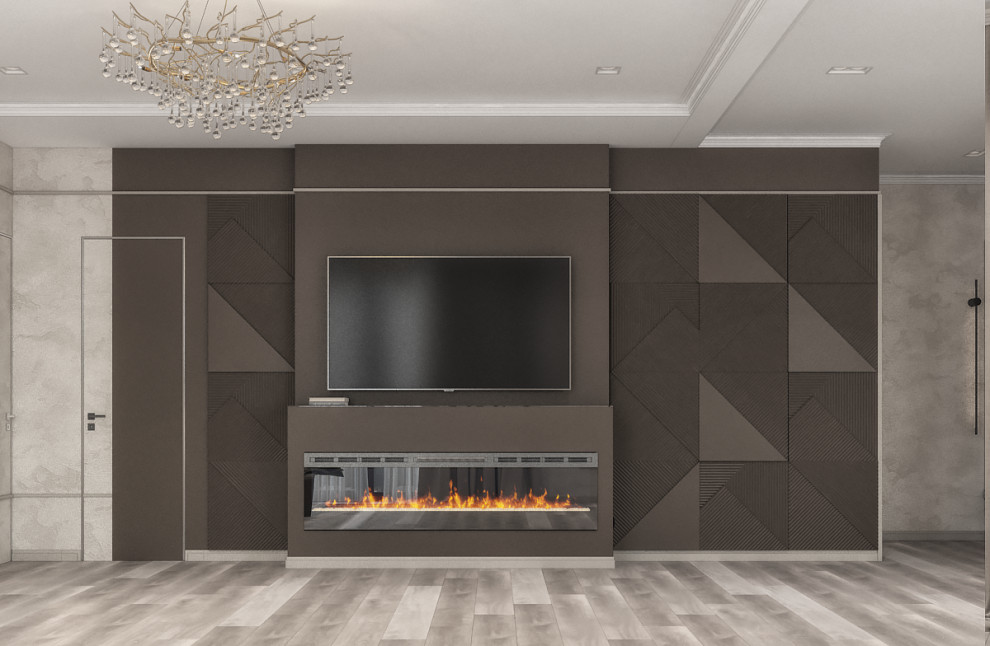 Квартира в эко-квартале Flora&Fauna (кухня-гостиная)