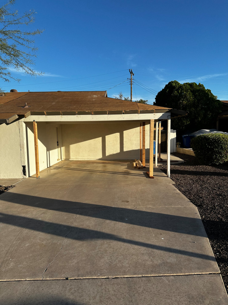 Saguaro Drive Carpot to Garage Conversion