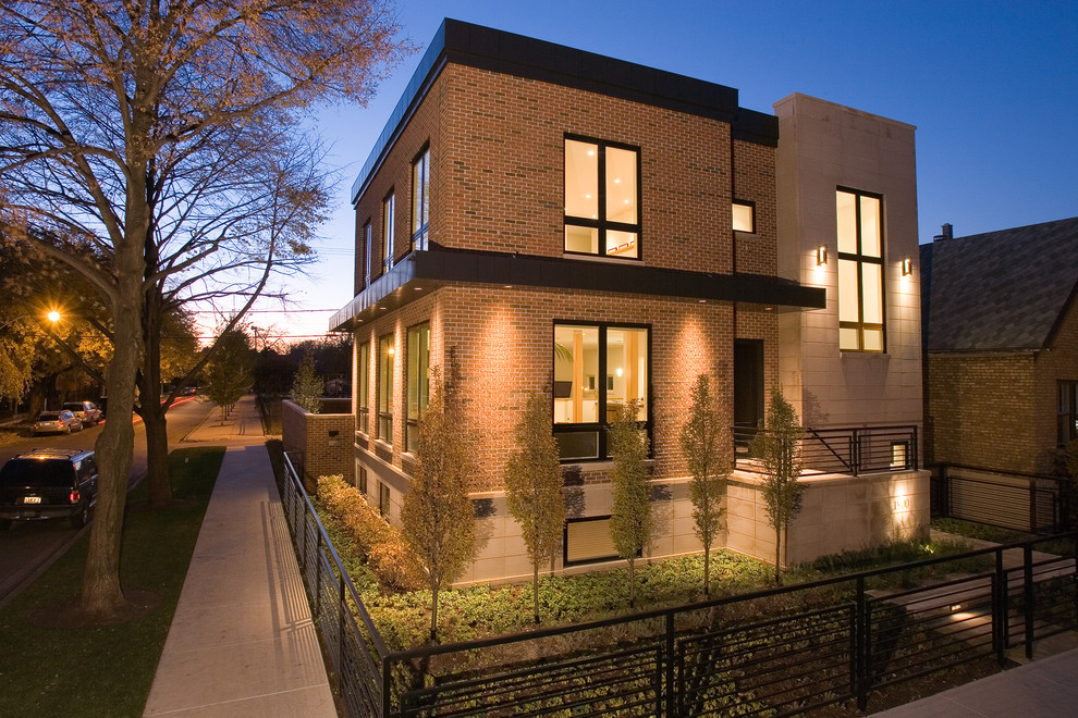 Traditional brick exterior in Chicago.