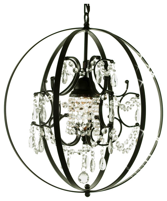 Foucault S Orb Crystal Chandelier Lighting 17 5 X17 Foucault S Orb Crystal Chandelier Lighting
