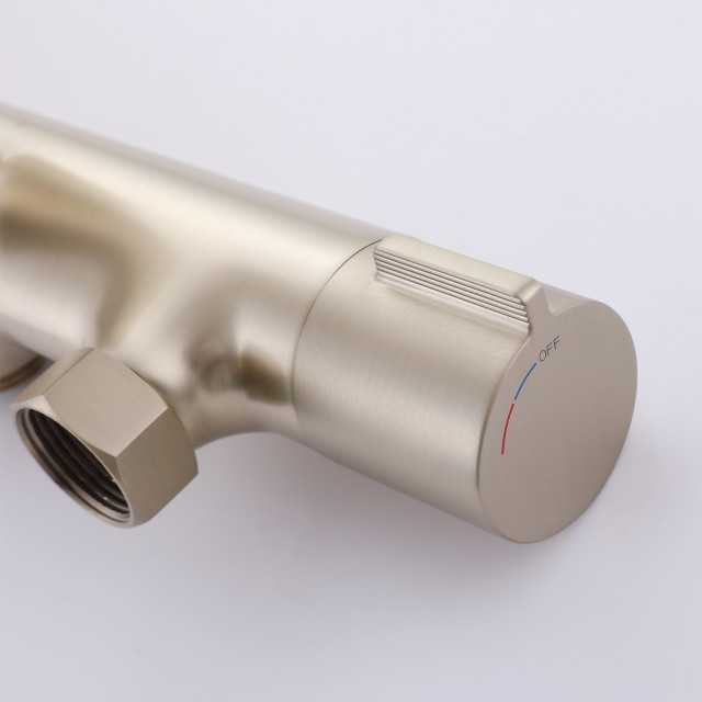 Exposed Shower System with Handheld Shower & Bathtub Spout ...