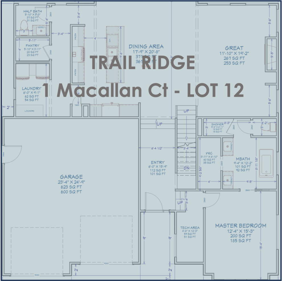 TRAIL RIDGE SUBDIVISION - 38 LOTS