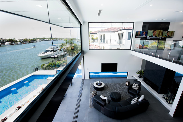 Bribie Contemporary contemporary-vardagsrum