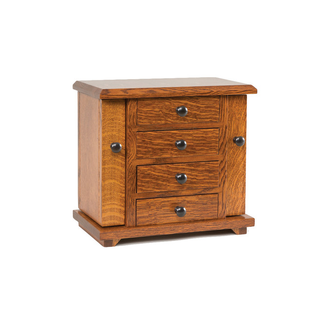 Shaker 13 Dresser Top Jewelry Chest Cabinet Quartersawn Oak