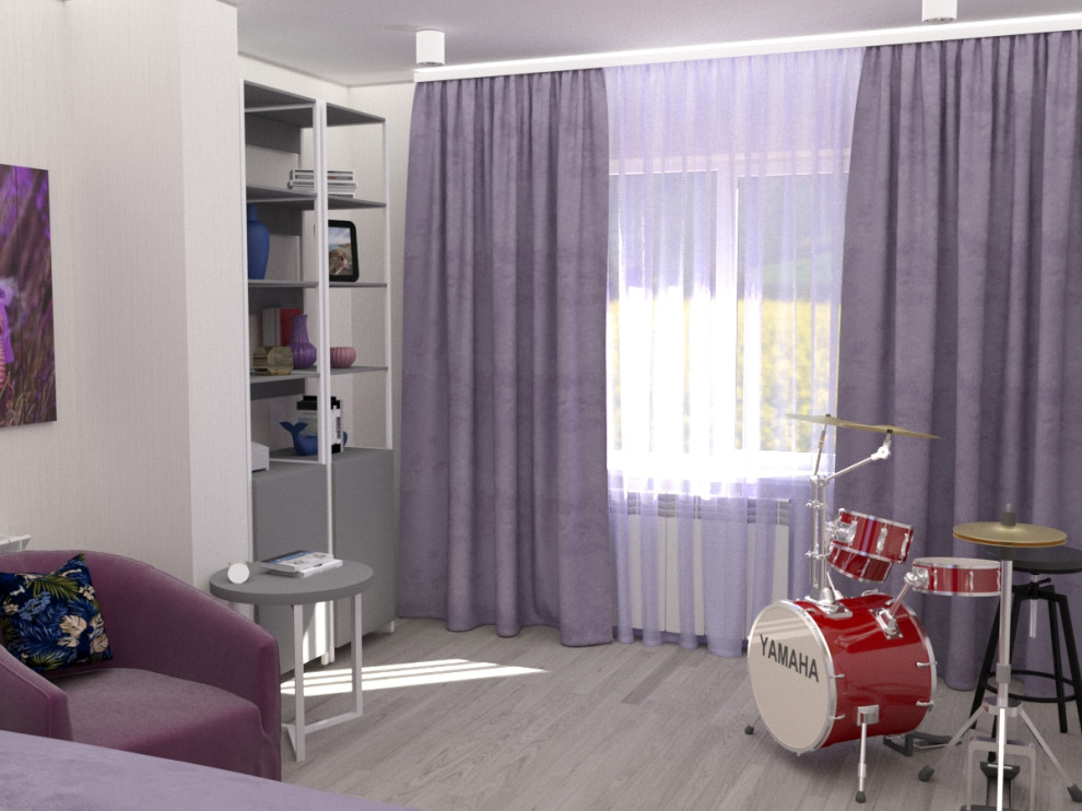 Дизайн-проект  2-го этажа дома в  ДНТ Зеленая поляна