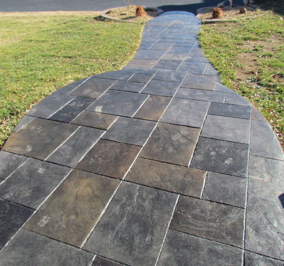 Печатный штампованный бетон