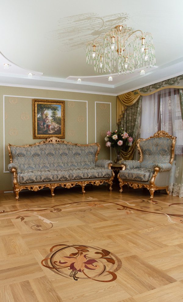 Художественный паркет в Иркутской квартире