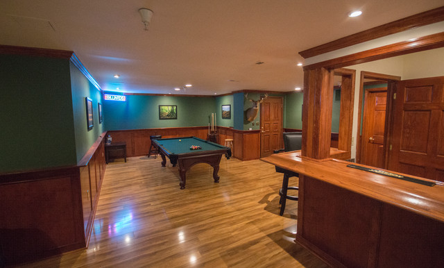Bar & Billiard room - Traditional - Basement - Baltimore - by Archangel ...