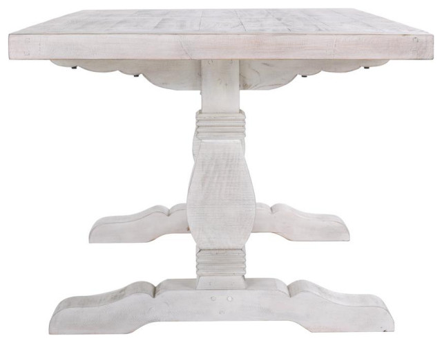 Bistro 30 Round Folding Outdoor Table - Umbrella Hole - White - French ...