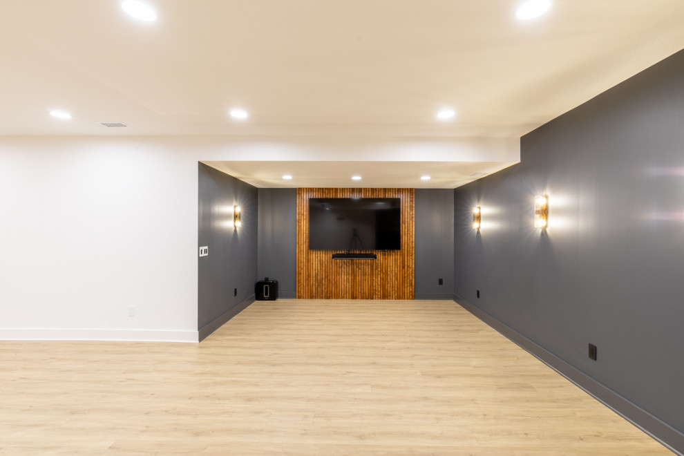 Transitional Basement Finish Overland Park, KS Transitional