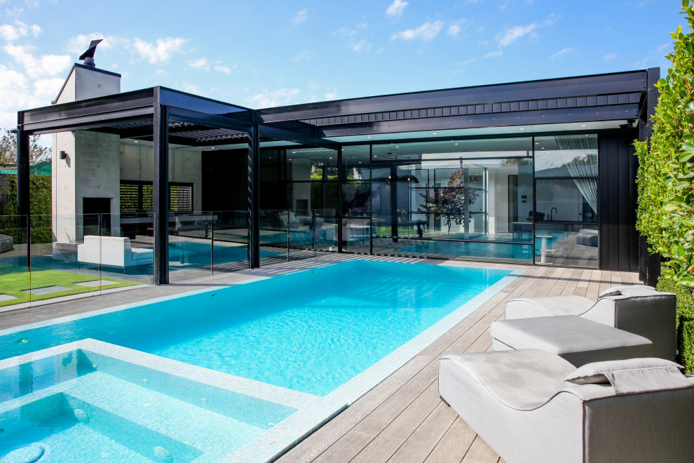 This is an example of a contemporary pool in Geelong.