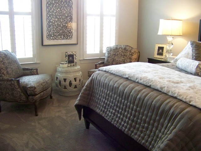 Je T Aime Gray And White Traditional Bedroom Amelia