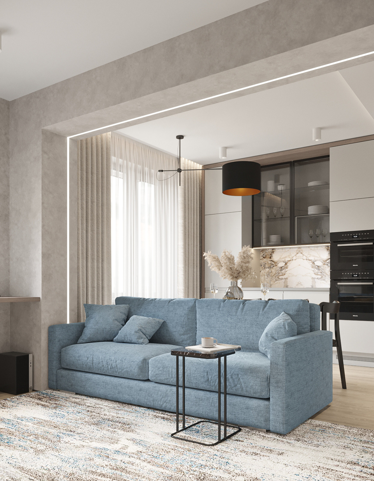 Проект квартиры ЖК "Новая Династия" 43 м.кв.