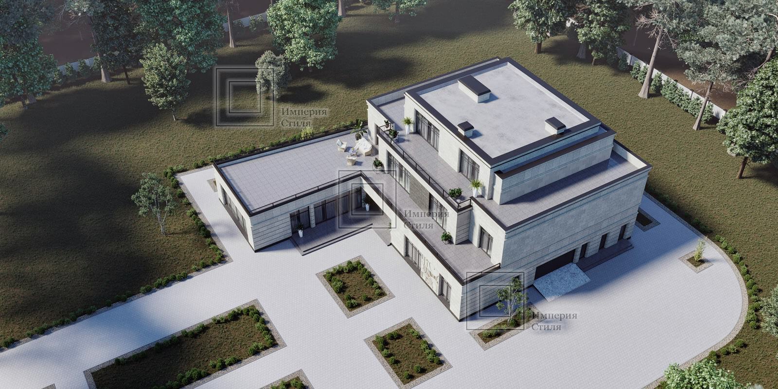 Проект дома с барельефом