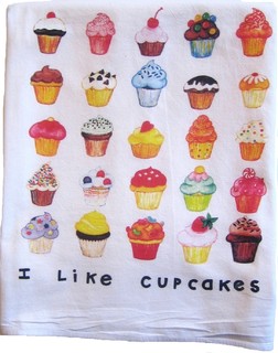 cupcake dish towels