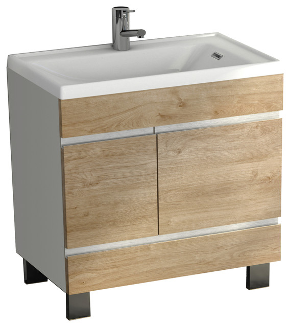 Eviva Petite Plus 24 Vanity Contemporary Bathroom Vanities And Sink Consoles By Llc Houzz Eviva Petite Plus 24 Vanity, White Oak Bathroom Vanity 24