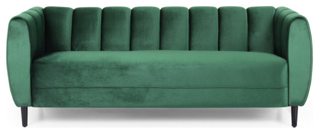 emerald green 3 seater sofa