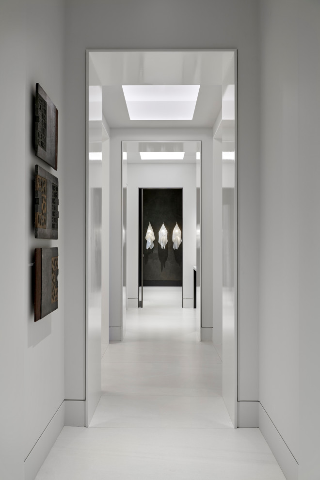 Hallway - contemporary hallway idea in Chicago