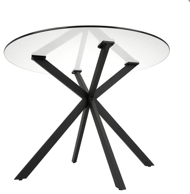 Linus Dining Table, Black - Transitional - Dining Tables - by Home Gear ...