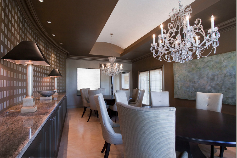 Photo of a contemporary dining room in Omaha.