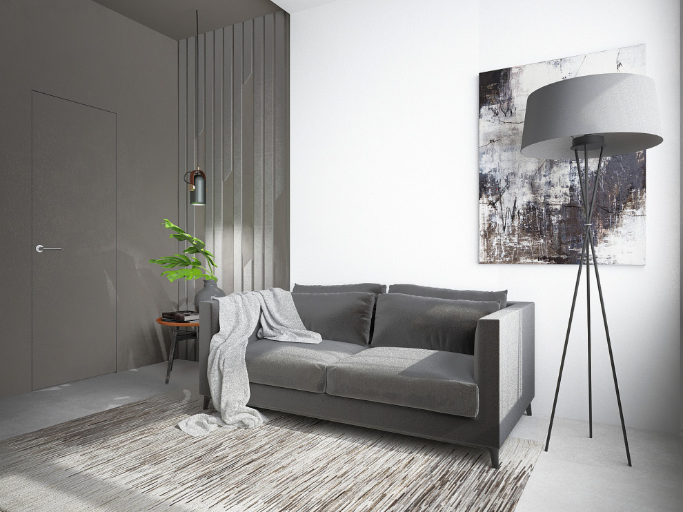 МОНОХРОМ С АКЦЕНТАМИ. Современный графичный интерьер.