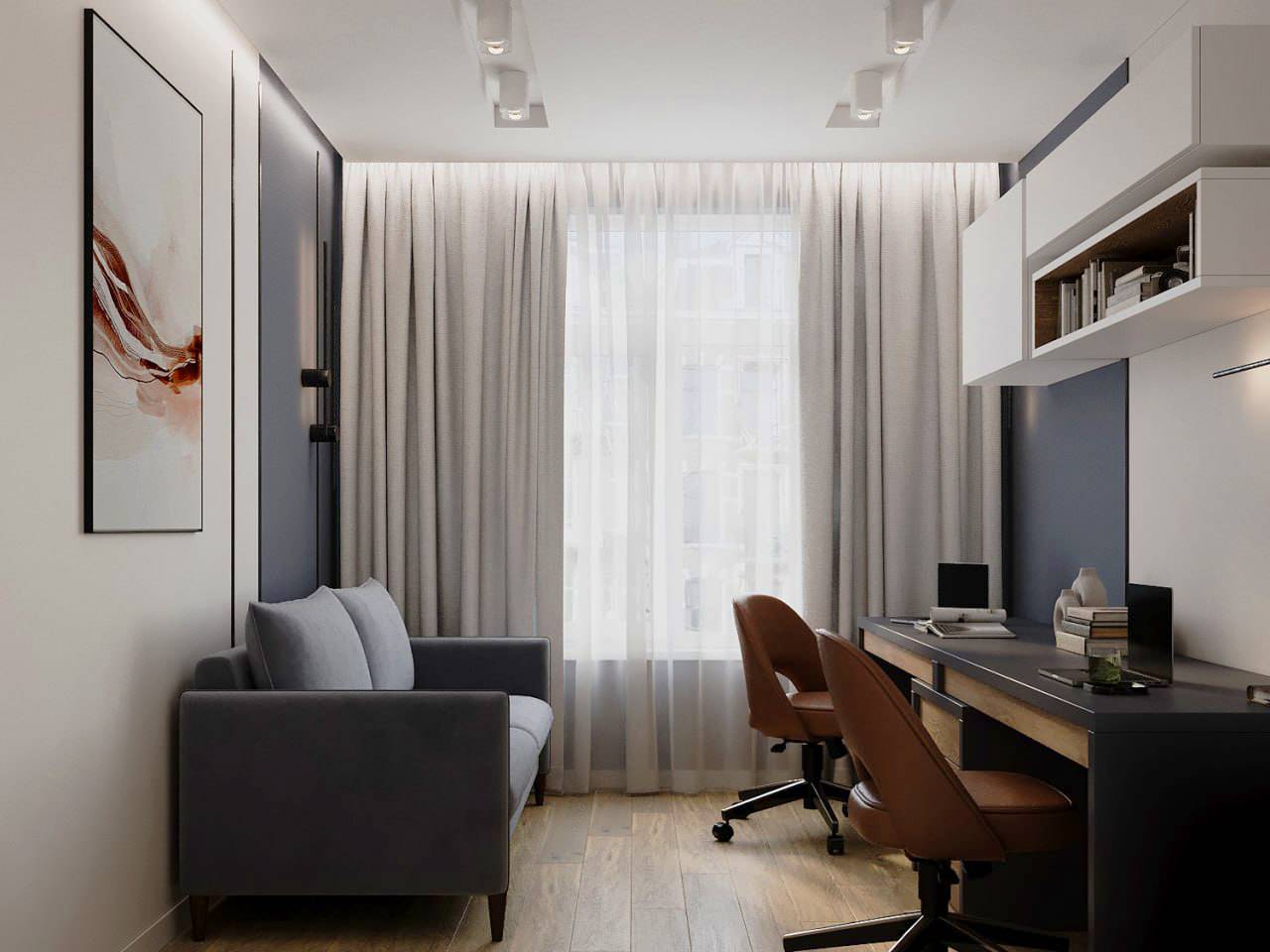 Дизайн-проект квартиры 60 кв.м в современном стиле